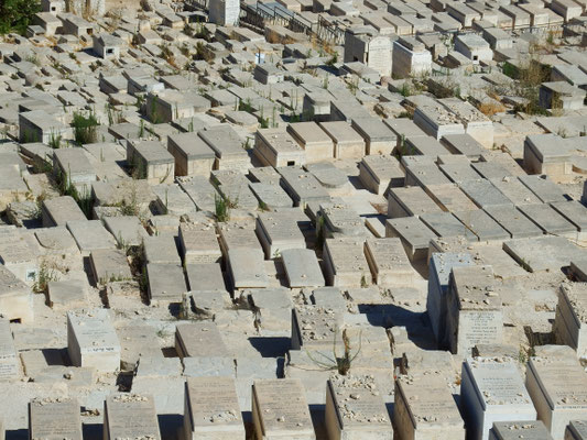  Friedhof vor der Stadtmauer Jerusalems