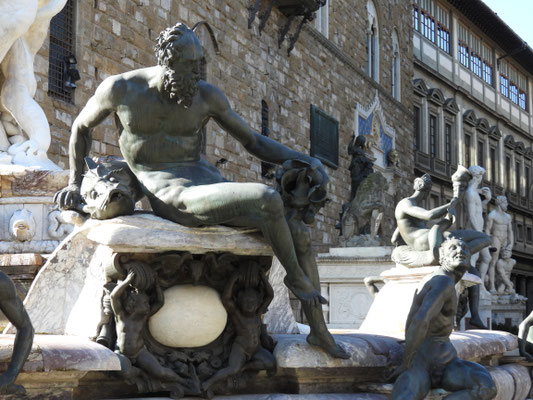 Detail der Fontana di Nettuno