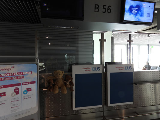 Unser Gate zum Flug nach Rom, Fiumicino