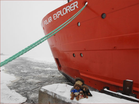 Wir vor dem Einstieg in den Polar Explorer.