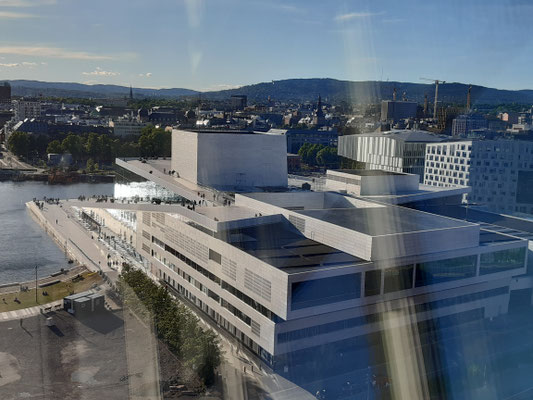 Blick auf Oslo vom Munch Museum aus