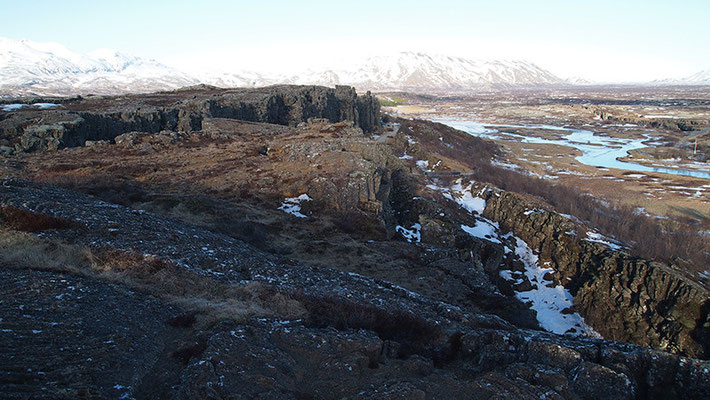 Blick über Þingvellir