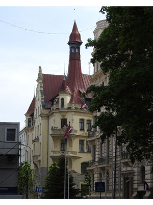 historische Architektur in Riga