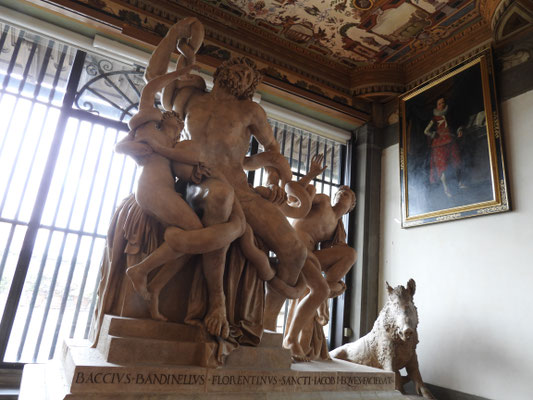 Laokoondarstellung; wir haben auch das Original in den Vatikanischen Museen, Rom, gesehen
