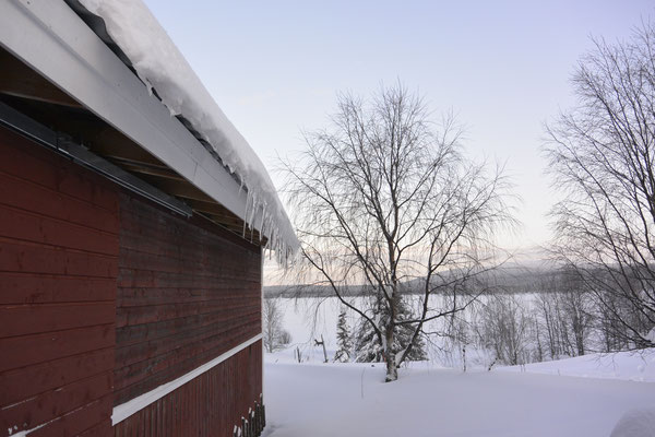 Schneelandschaft in Lappland