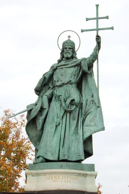 Der Heilige Stephan auf dem Heldenplatz, Budapest