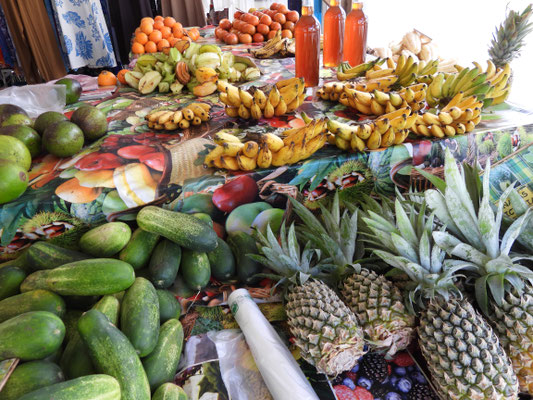 exotisches Obst und Gemüse auf dem Markt