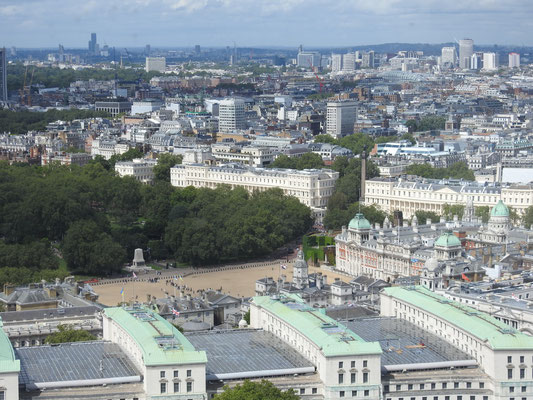 Blick auf London aus der Gondel des London Eye