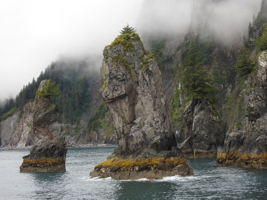 Felsformation im Kenai Fjord