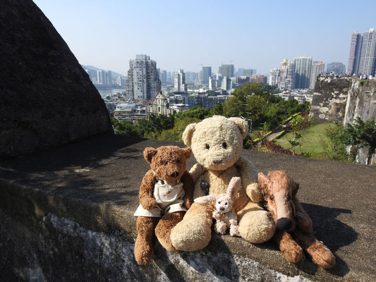 Wir auf'm Berg in Macao