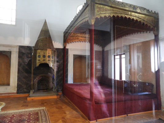 eine Schlafstatt im Topkapi Palast