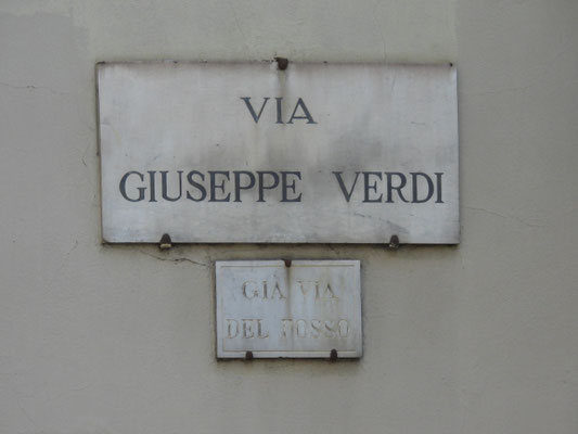 in früheren Jahren wurden die Strassennamen in Florenz umbenannt (Gia bedeutet: schon im Sinne von früher bekannt als)