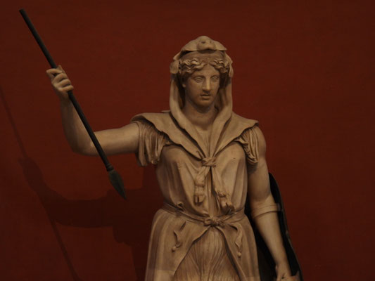 Kriegerinnen-Skulptur in den Vatikanischen Museen