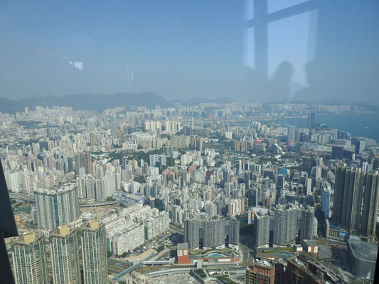 Blick auf die Skyline HongKongs