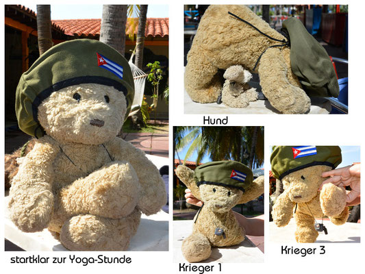 Wegen viiiel Busfahrt Yogastunde! (Krieger 2 musste wegen nicht möglicher Stofftierverrenkung leider entfallen)