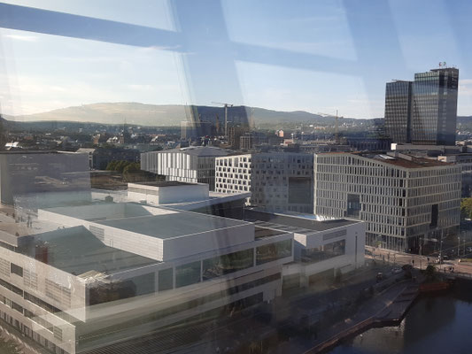 Blick auf Oslo vom Munch Museum aus