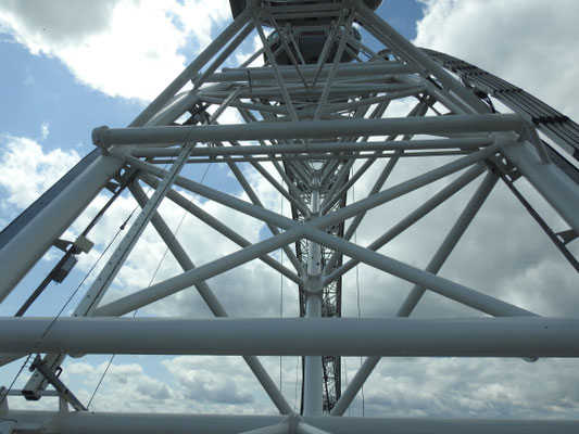 Stahlkonstruktion des London Eye