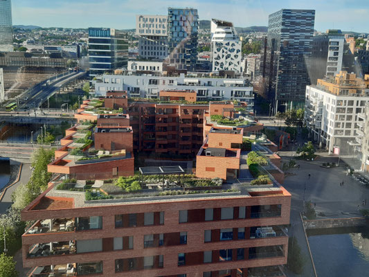 Blick auf Oslo vom Munch Museum aus