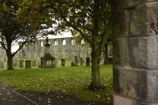 (Friedhofs) Gelände der St. Andrews Cathedral, Schottland