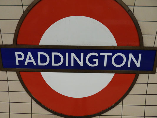 Ausstieg Underground-Station, Paddington - wir kommen!