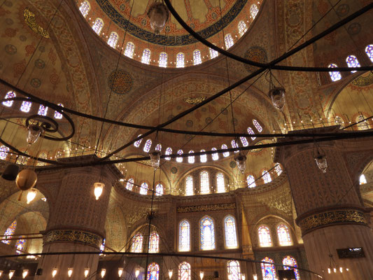 Deckendetails der Blauen Moschee