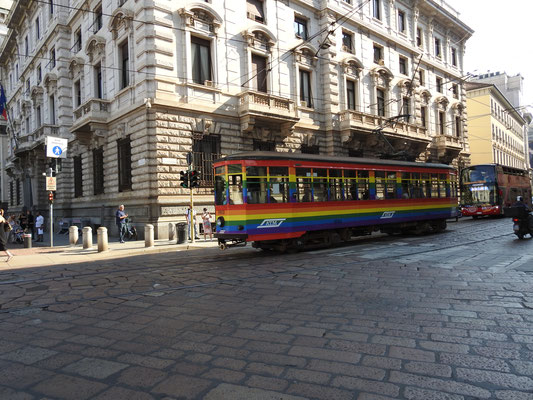die Straßenbahnen in Mailand 
