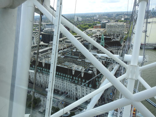 Stahlkonstruktion des London Eye