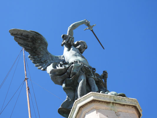 Erzengel Michael auf dem Dach der Engelsburg