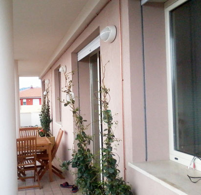 Irrigazione in rame su attico