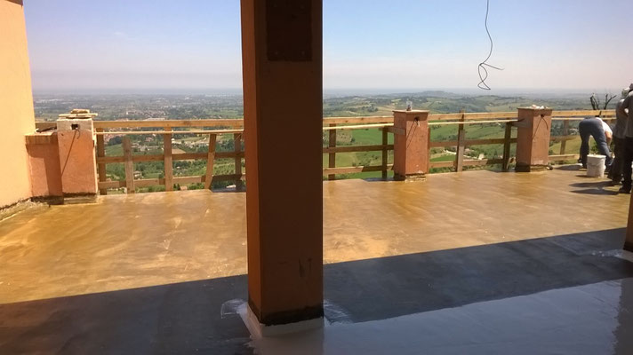 Ristorante La Rocca Verucchio prima con massetto