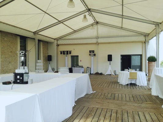 danceflloor extérieur domaine de Verchant 