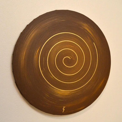 Unikat: Gemälde Spirale
