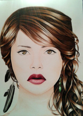 Buchillustration Projekt Krähenwald - Die Hüterin - A2 - 190 g/m² Zeichenpapier - Polychromos