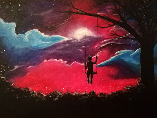 untitled - 30 x 40 cm - Leinwand - Acryl-Farben