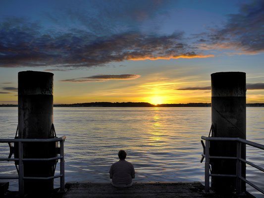 Claus Bahr Blick zur Abendsonne