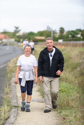 Bernard Lannette et Brigitte Ravon qui arrivent