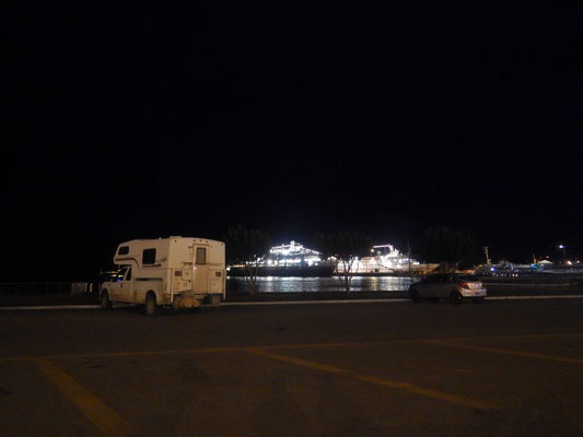 Schlafplatz am Hafen