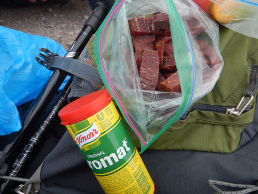 Bündnerfleisch und Aromat was für ein Wanderzmittag! 