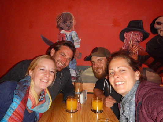 mit Thomas und Miriam im Ausgang