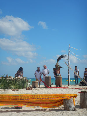 Mayahochzeit direkt am Strand