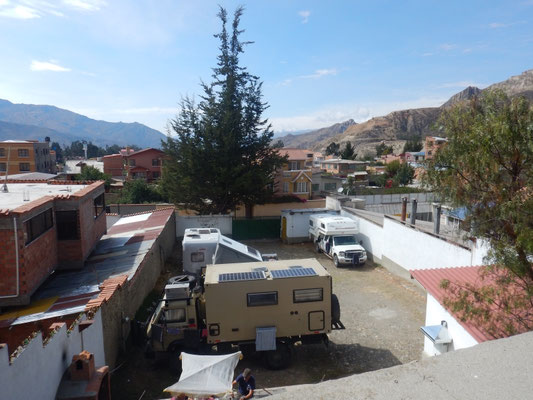 Stellplatz beim Hotel Oberland