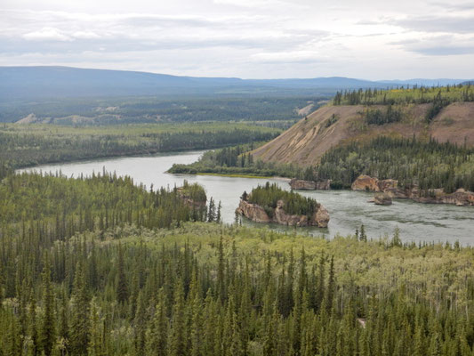 Fivefinger Rapids von oben betrachtet.