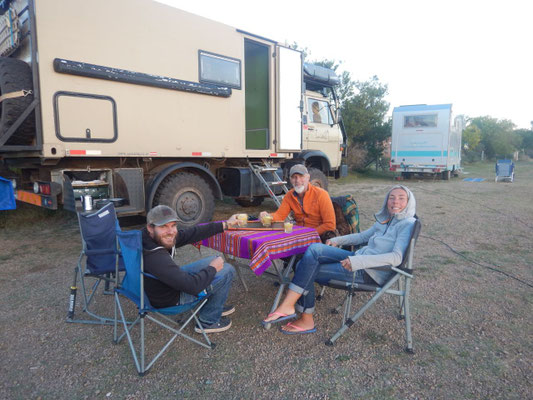 wohlverdiente Pause mit Willi und Eva