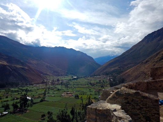 Aussicht von der Ruine Ollantaytambo
