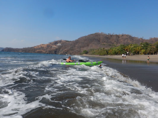 Kajaksurfen was für ein Spass