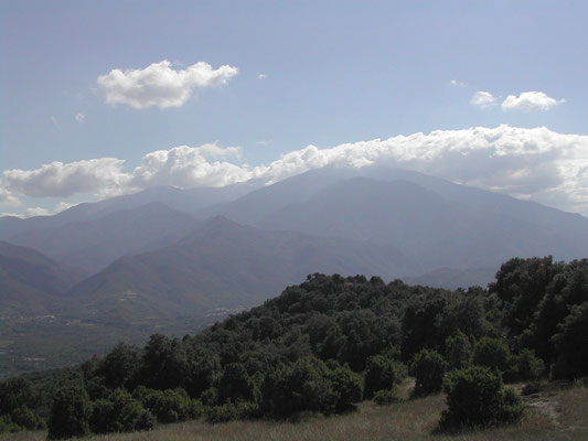 In front of the Canigou