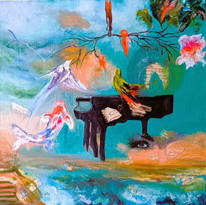 La lumière gagne toujours, huile,2023