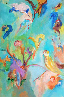 Passage à l'ère du Verseau-huile-60x40
