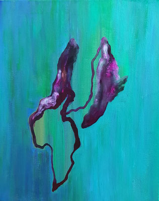 Entre corps et terre, acrylique