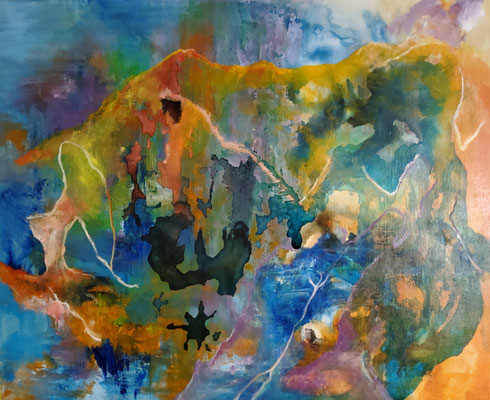 Et si l'Himalaya disparaissait.2021-encre et huile